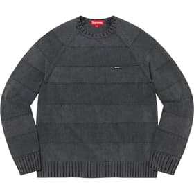 Supreme Small Box Stripe Sweater Black