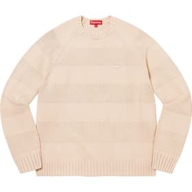 Supreme Small Box Stripe Sweater Stone