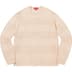 Supreme Small Box Stripe Sweater - Stone (front)