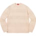 Supreme Small Box Stripe Sweater - Stone (front)