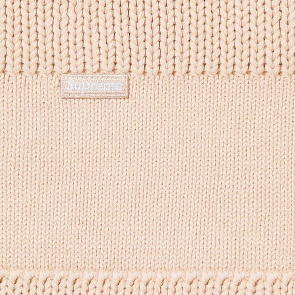 Supreme Small Box Stripe Sweater - Stone (front)