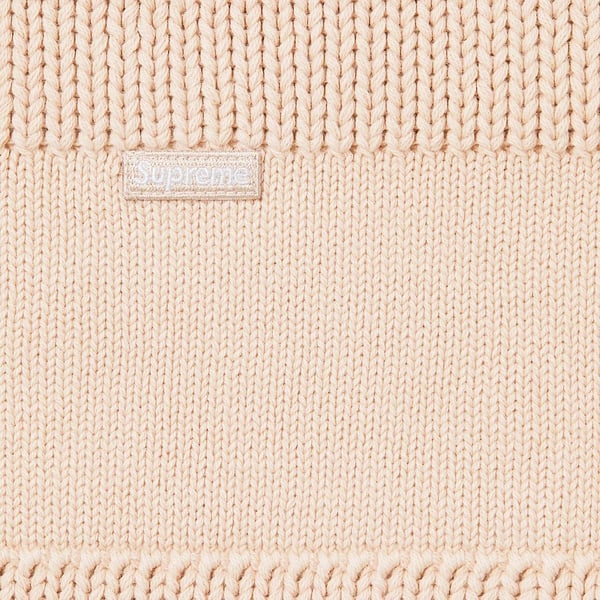 Supreme Small Box Stripe Sweater - Stone (front)