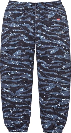 Supreme Small Box Sweatpant Blue Tiger Camo