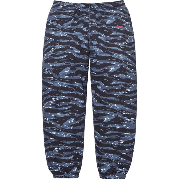 Supreme Small Box Sweatpant - Blue Tiger Camo (front)