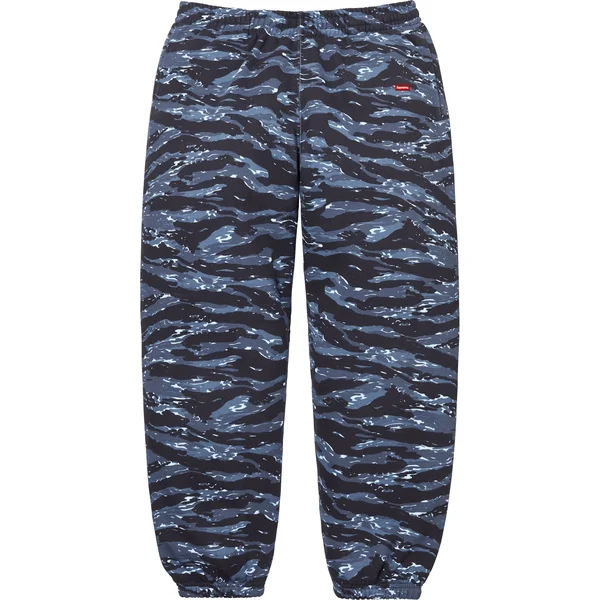 Supreme Small Box Sweatpant - Blue Tiger Camo (front)