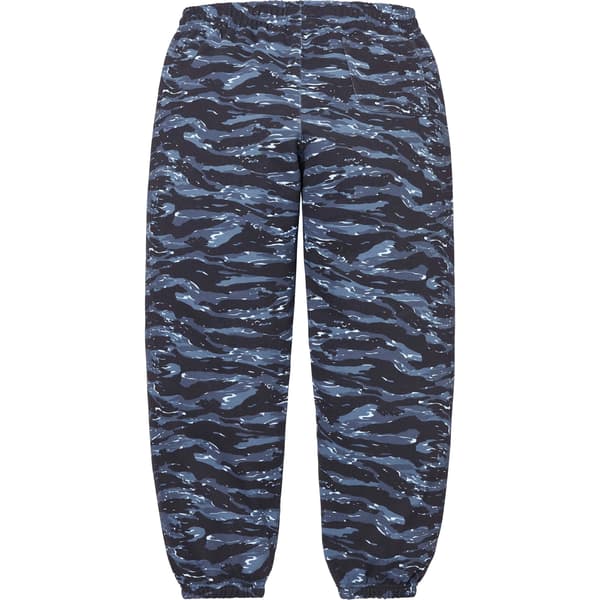 Supreme Small Box Sweatpant - Blue Tiger Camo (front)