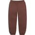 Supreme Small Box Sweatpant - Brown (front)