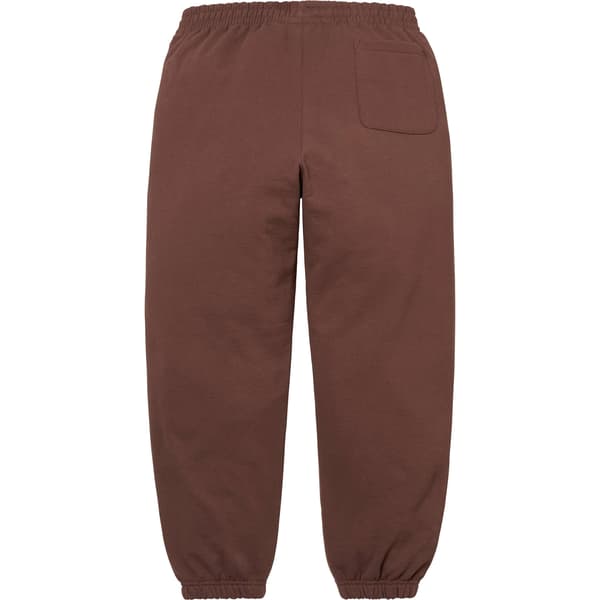 Supreme Small Box Sweatpant - Brown (front)