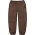Supreme Small Box Sweatpant - Dark Brown (front)