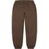 Supreme Small Box Sweatpant - Dark Brown (front)