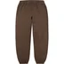 Supreme Small Box Sweatpant - Dark Brown (front)