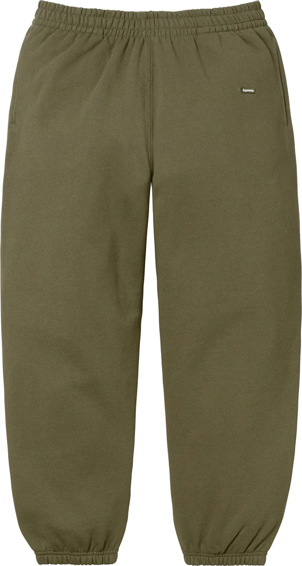 Supreme Small Box Sweatpant - Dark Olive (front)