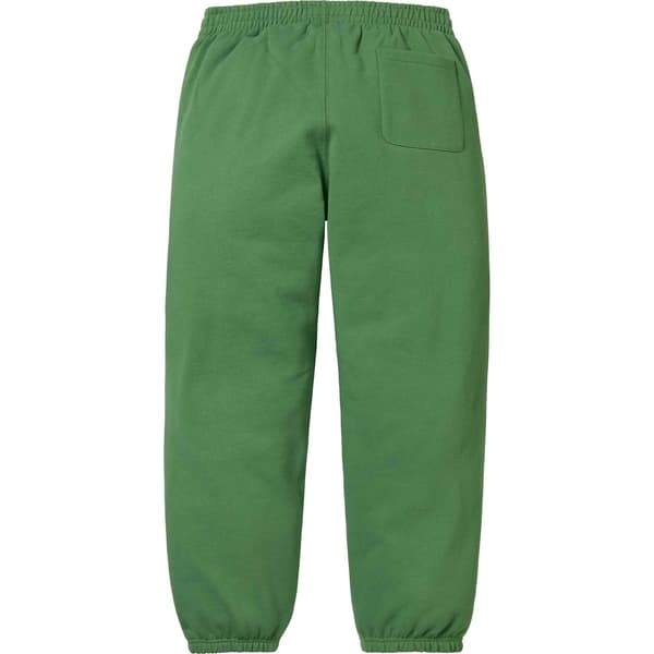 Supreme Small Box Sweatpant - Dusty Green (front)