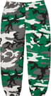 Supreme Small Box Sweatpant - Green Camo (front)