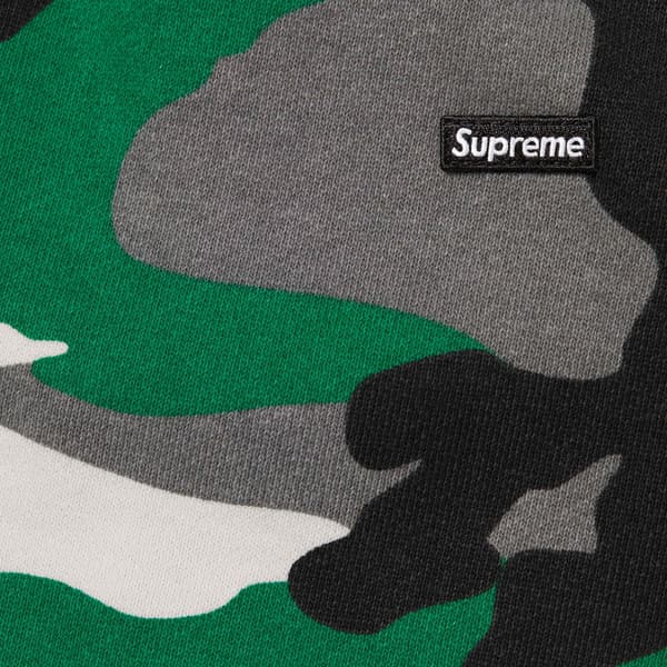 Supreme Small Box Sweatpant - Green Camo (front)