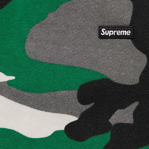Supreme Small Box Sweatpant - Green Camo (front)