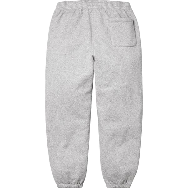 Supreme Small Box Sweatpant - Heather Grey (front)
