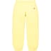 Supreme Small Box Sweatpant - Light Yellow (front)