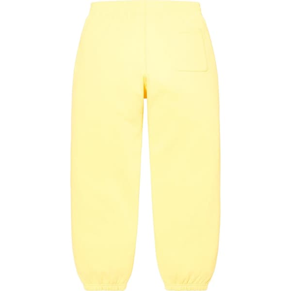 Supreme Small Box Sweatpant - Light Yellow (front)