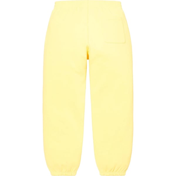 Supreme Small Box Sweatpant - Light Yellow (front)