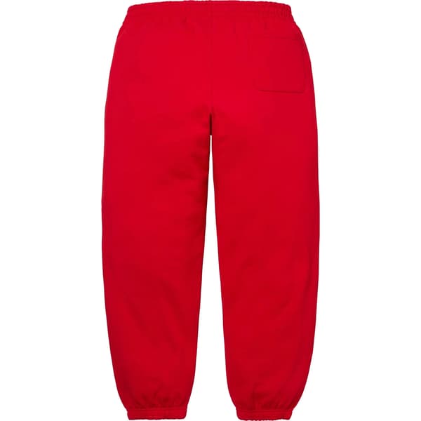 Supreme Small Box Sweatpant - Red (front)