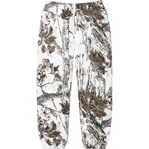 Supreme Small Box Sweatpant - Snow Camo (front)