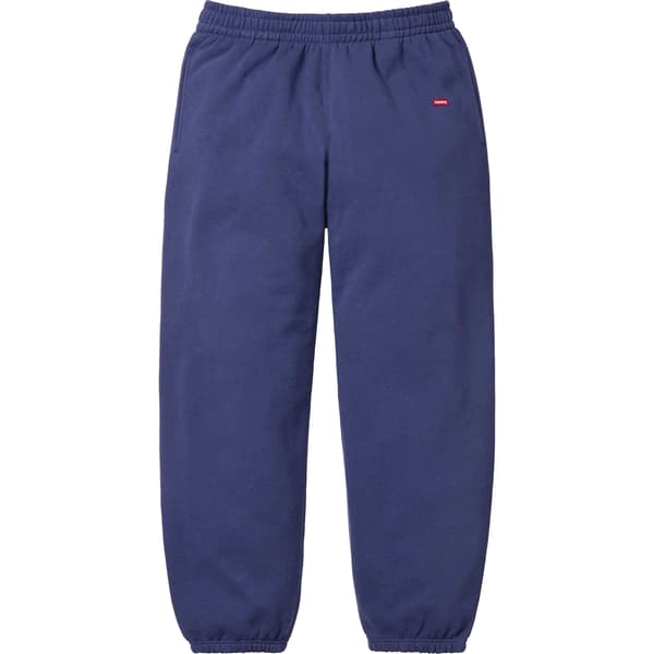 Supreme Small Box Sweatpant - Washed Navy (front)