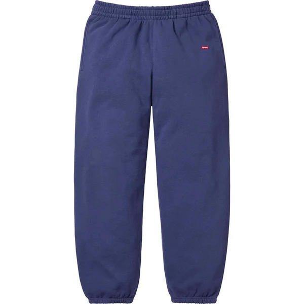 Supreme Small Box Sweatpant - Washed Navy (front)