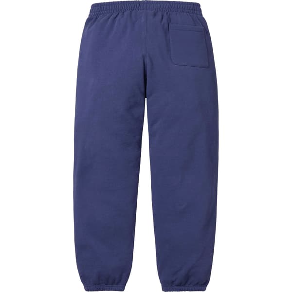 Supreme Small Box Sweatpant - Washed Navy (front)