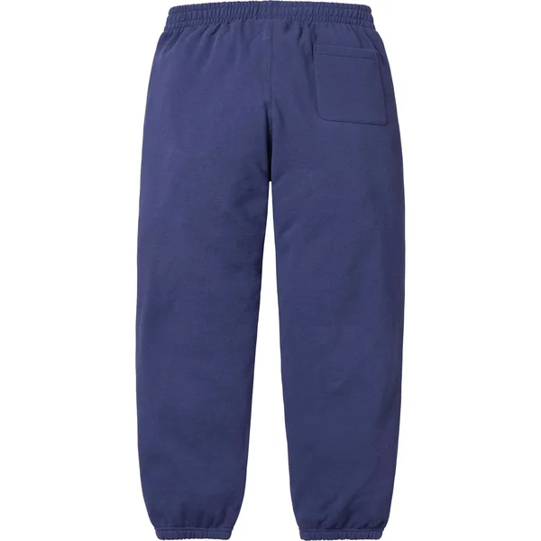 Supreme Small Box Sweatpant - Washed Navy (front)
