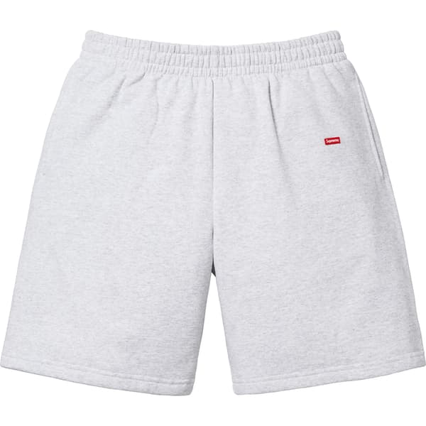 Supreme Small Box Sweatshort - Ash Grey (front)