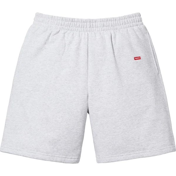 Supreme Small Box Sweatshort - Ash Grey (front)