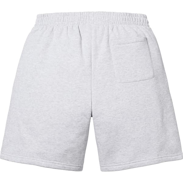 Supreme Small Box Sweatshort - Ash Grey (front)