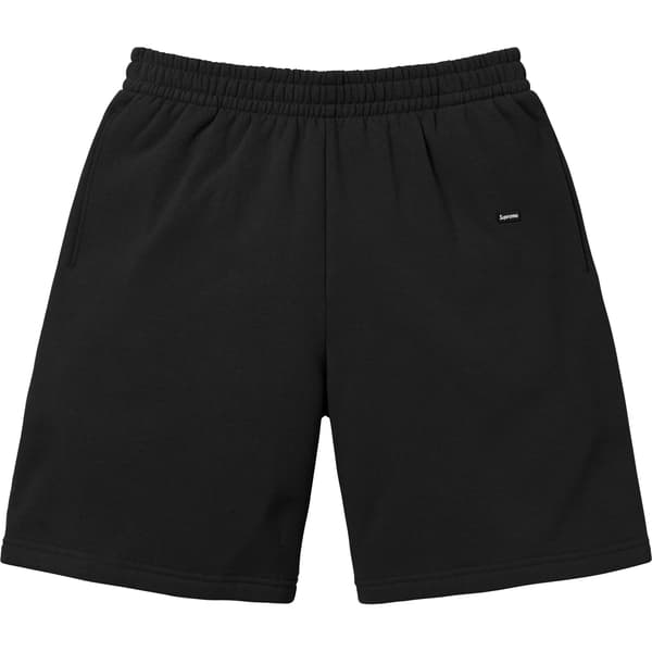 Supreme Small Box Sweatshort - Black (front)
