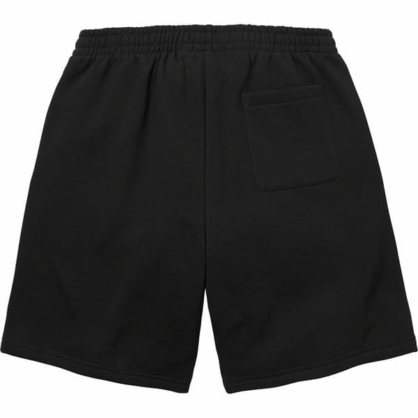 Supreme Small Box Sweatshort - Black (front)