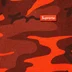 Supreme Small Box Sweatshort - Bright Orange Camo (front)