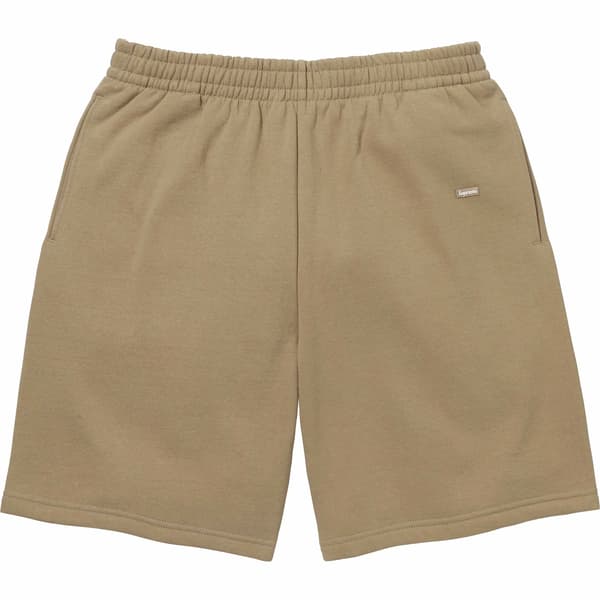 Supreme Small Box Sweatshort - Dark Sand (front)