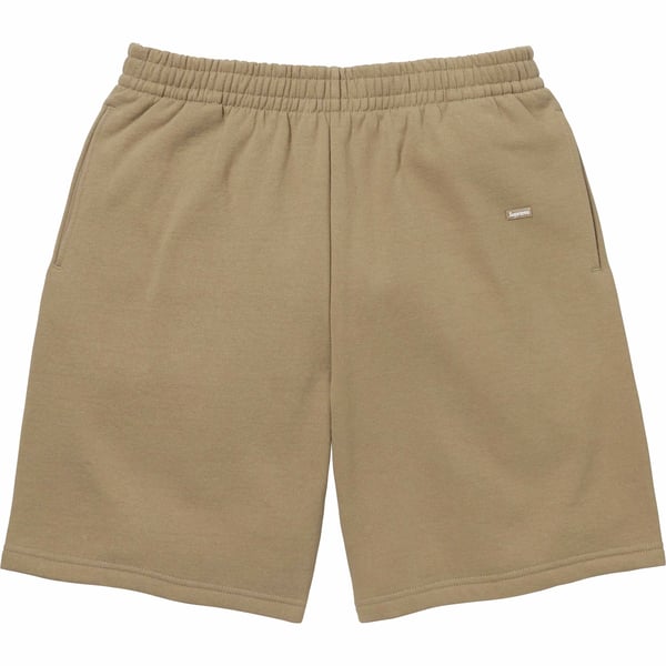 Supreme Small Box Sweatshort - Dark Sand (front)