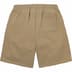 Supreme Small Box Sweatshort - Dark Sand (front)