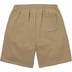 Supreme Small Box Sweatshort - Dark Sand (front)