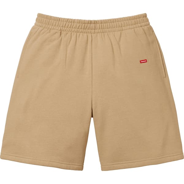 Supreme Small Box Sweatshort - Dark Tan (front)