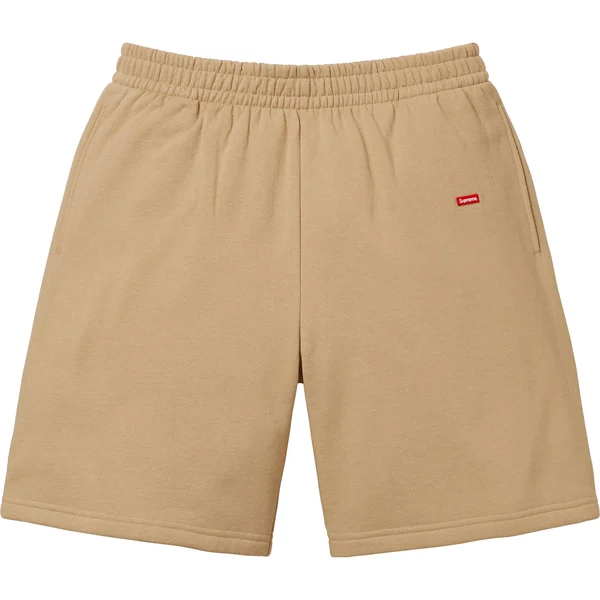 Supreme Small Box Sweatshort - Dark Tan (front)