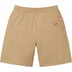 Supreme Small Box Sweatshort - Dark Tan (front)