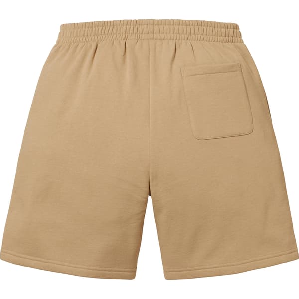 Supreme Small Box Sweatshort - Dark Tan (front)