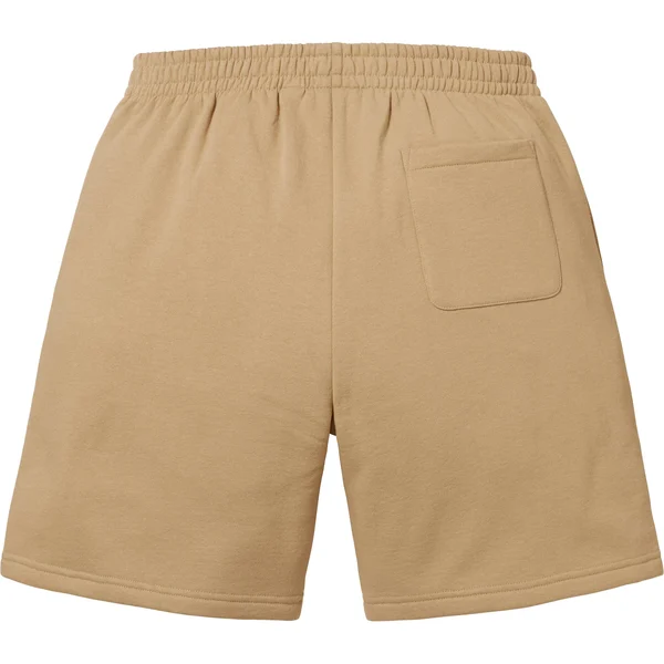 Supreme Small Box Sweatshort - Dark Tan (front)