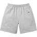 Supreme Small Box Sweatshort - Heather Grey (front)