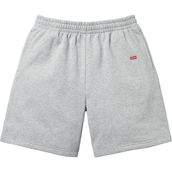 Supreme Small Box Sweatshort - Heather Grey (front)