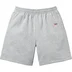 Supreme Small Box Sweatshort - Heather Grey (front)