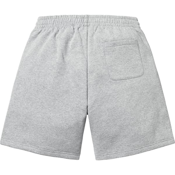 Supreme Small Box Sweatshort - Heather Grey (front)