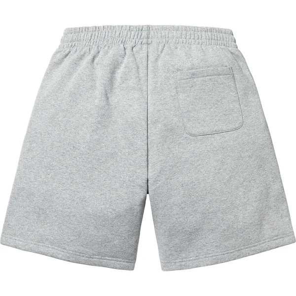 Supreme Small Box Sweatshort - Heather Grey (front)
